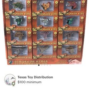 Dinosaur rings for children